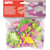 Schuimrubber bloemen Apli Kids, zelfklevend, glitter, 48 stuks