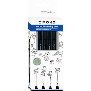 Fineliner Tombow MONO drawing set Bold (4)
