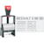 Zweckstempel COLOP 2000WD, 12 Texte, mit Datum, schwarz