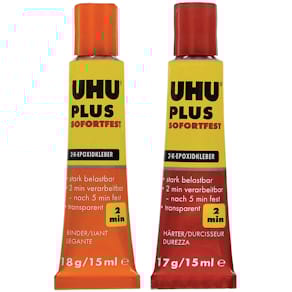 2-Komponenten-Epoxidharzkleber UHU Plus Sofortfest, 35 g