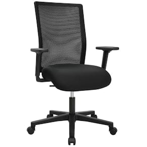Drehstuhl Topstar Free Point Somo, mit Armlehnen, schwarz/schwarz