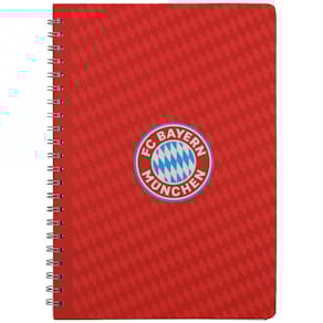Notizbuch FC Bayern Spiral, A4, blanko, rot
