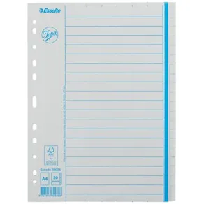 Pärmregister JOPA Papper A4 Otryckt, 20 flikar