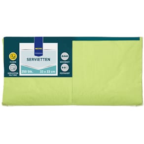 Serviette METRO PROFESSIONAL Zelltuch, 250 St., 1/4 Falz, kiwi
