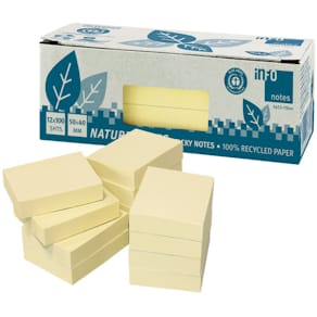 Haftnotizblock Nature Notes RC, 100 Bl, 50 x 40 mm, 12er