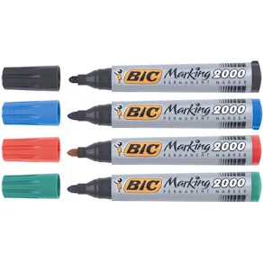 Märkpenna BIC 2000, 4 färger, permanent
