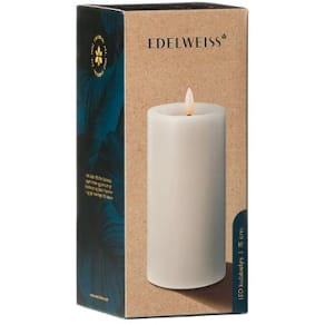 Kubbelys Edelweiss Led 7,5x15cm hvit