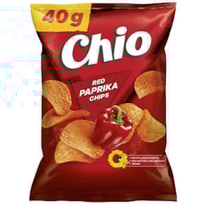 Kartoffelchips CHIO Red Paprika, 12 Beutel à 40 g