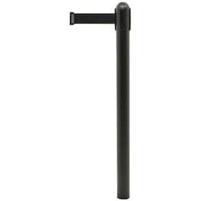 Avspärrningsstolpe med band svart/svart SECURIT, 210cm (exkl. fot)