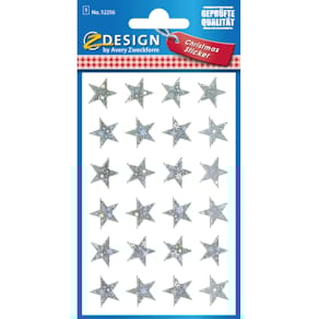 Weihnachts-Schmucketikett Avery Zweckform Season, Sterne, 14 mm