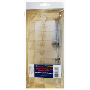 Namensschilder Rheita, 10er Pack, Clip + Nadel, 57 x 90 mm