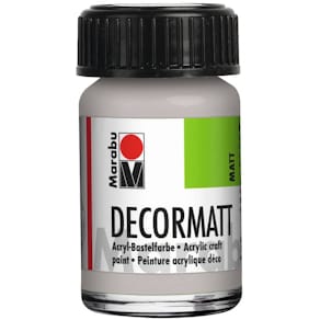 Acrylfarbe Marabu Decormatt, metallic-silber, 15 ml