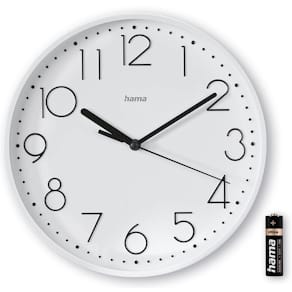 Väggur HAMA Salina 22cm vit