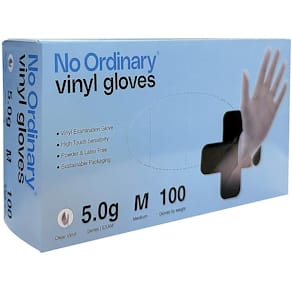 Vinylhandske NO ORDINARY f-fri M 100/fp