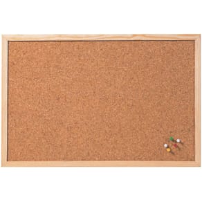 Korktafel FRANKEN, 80 x 60 cm, Holzrahmen