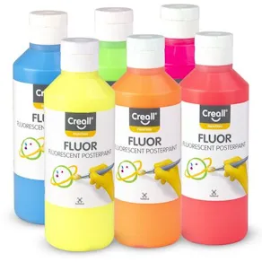 Fluorescerande färg CREALL 6x250ml