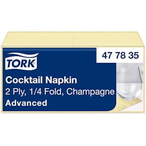 Servett TORK Cocktail 2-lag champ 200/fp