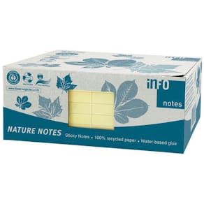 Notes INFO NOTES recy 75x125 gul 12/fp
