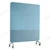 Skrivtavla Lintex Mobile Fabric, 1500x1960mm, Isblå, grå stativ