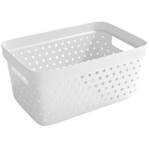 Oppbevaringskurv Star 4,5L hvit