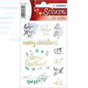 Weihnachtsetikett HERMA LOVELY XMAS, 1 Blatt, 10 Sticker
