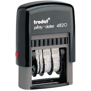 Datostempel Trodat Printy 4820, selvfarvende, sort