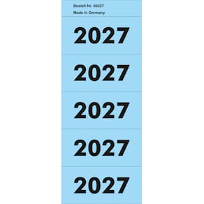 Inhaltsschildchen Z-PRODUCTS 2027, blau
