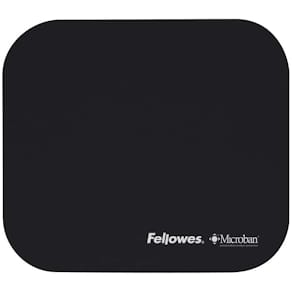 Musemåtte Fellowes sort, 6 stk