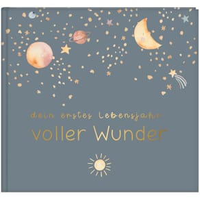 Babytagebuch GOLDBUCH voll.Wunder Weltraum, blau