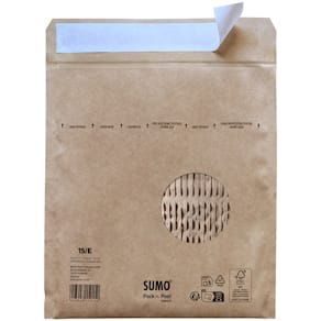 Papierpolstertasche SUMO E, braun, 235 x 265 mm