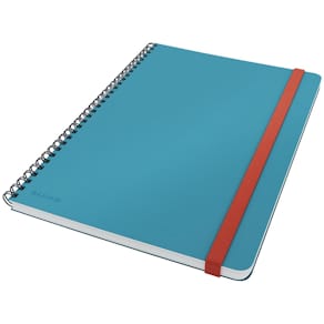 Notitieboek Leitz Cosy, spiraalbinding, B5, gelijnd, blauw