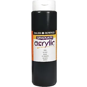 Akrylfärg Svart 500 ml DALER-ROWNEY