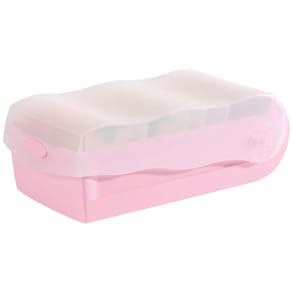 Karteibox HAN Croco, A7, transluzent/pastellrosa