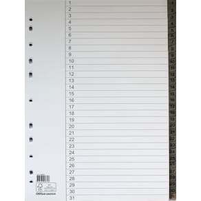 Register flikförstärkt A4 1-31