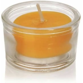 Teelicht Noname, Bienenwachs, 10er-Pack, gelb, Ø 3,7 cm, Höhe 2  