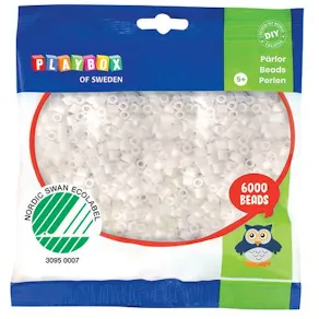 Rörpärlor Vit 6000st/fp