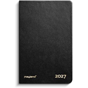 Lommekalender Mayland Classic 2027, 76 x 112 mm, sort