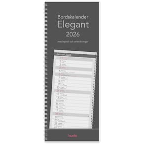 Bordskalender Elegant 2026