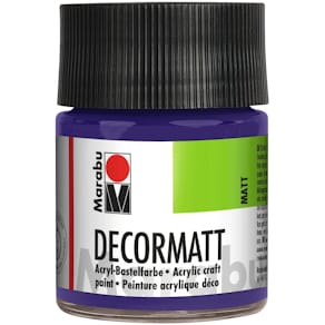 Acrylfarbe Marabu Decormatt, dunkelviolett, 50 ml