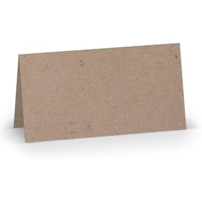 Tischkarte Rössler Paperado, 10 x 10 cm, kraft