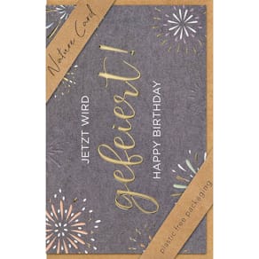 Geburtstagskarte BSB Nature Card, bunt, mit Umschlag