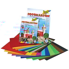 Fotokarton Folia, A4, 10 Farben sortiert, 300g/m², 50 Blatt