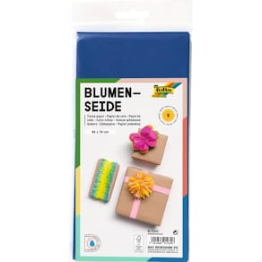 Blumenseide Folia, 50 x 70 cm, dunkelblau