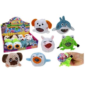 Plüschfigur Noname Squeeze Tiere, 6-fach sortiert, 6–7 cm