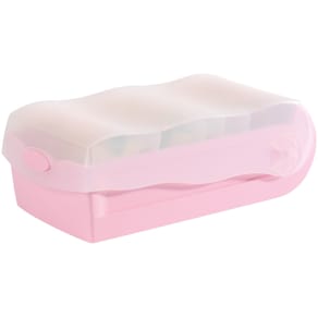 Karteibox HAN Croco, A7, transluzent/pastellrosa