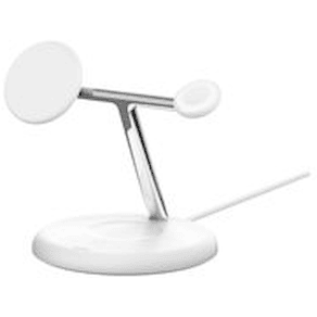BC PRO 3in1 Qi2 15W Magnetic Adj. Charging Stand, White