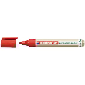 Permanent marker Edding Ecoline 21, rood