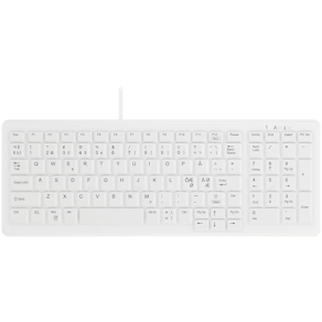 Active Key ClassicClean Med Keyboard IP68 Compact WL White
