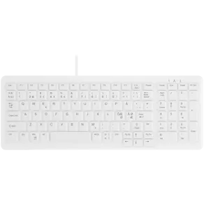 Active Key ClassicClean Med Keyboard IP68 Compact WL White