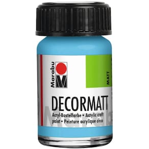 Acrylfarbe Marabu Decormatt, hellblau, 15 ml